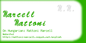 marcell mattoni business card